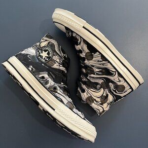 Rare Converse Chuck 70 Suminagashi Print Sneakers